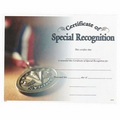 Certificate of Special Recognition